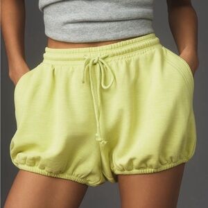 NWT Anthropologie Daily Practice Grace Bloomer Shorts Ivory XL